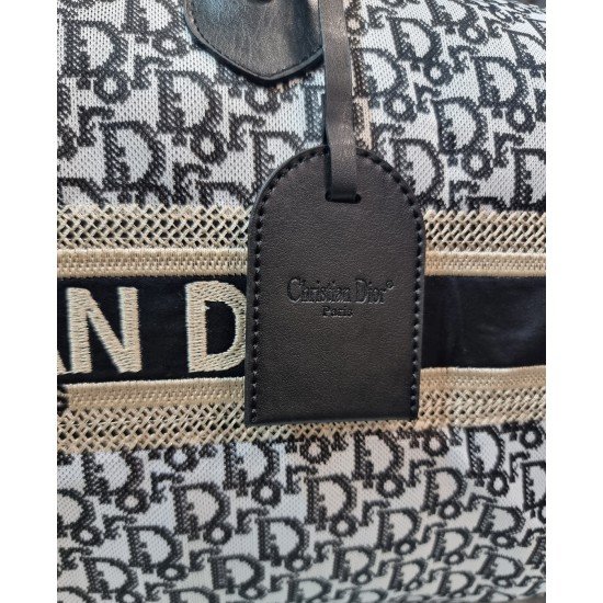 DIOR ΣΑΚΟΣ ΤΑΞΙΔΙΟΥ ΜΑΥΡΟ ΛΕΥΚΟ DIOR ΣΑΚΟΣ ΤΑΞΙΔΙΟΥ ΜΑΥΡΟ ΛΕΥΚΟ