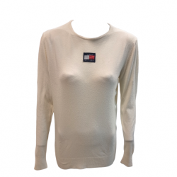 TOMMY HILFIGER ΠΛΕΚΤΗ ΜΠΛΟΥΖΑ ΛΕΥΚΟ