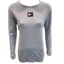 TOMMY HILFIGER ΠΛΕΚΤΗ ΜΠΛΟΥΖΑ ΓΚΡΙ